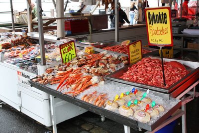 Scampi and crabs