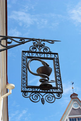 Town hall pharmacy sign