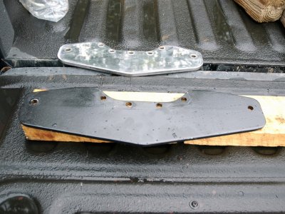 Home built wing plate for hynautic dual ram skater steering