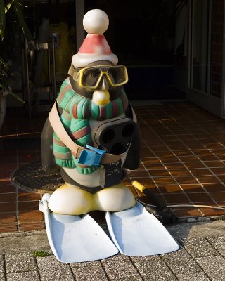 Dive shop mascot