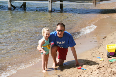 On the beach...