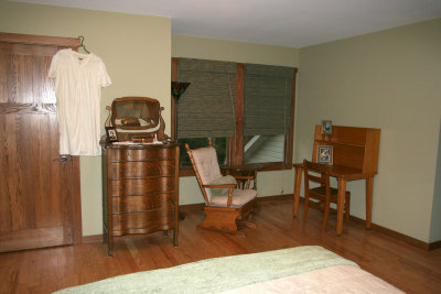 Upstairs bedroom east wall