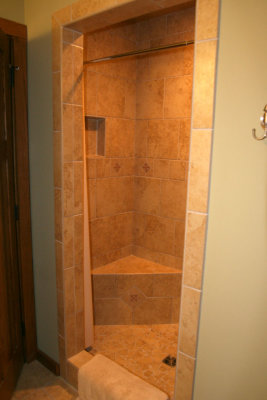 Upstairs shower