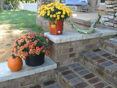 Front steps side wall