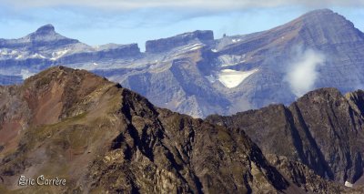 La Brche de Roland vue depuis lobservatoire du Pic du Midi de Bigorre (   2877 mtres de haut )