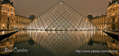 Pano Louvre...Trois images assembles.