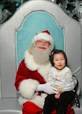 Keera With Santa 2010