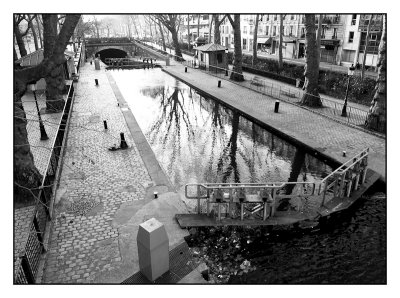 Ecluse du canal St Martin.