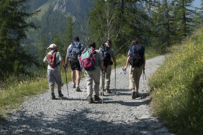 un kilomètre à pieds ......