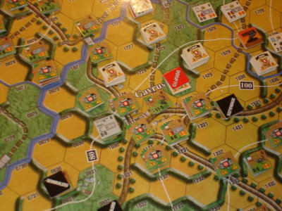 10th SS overrunning Argyll's in Gavrus; Turn 15.