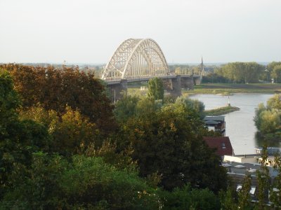 Nijmegen Bridge in the distance