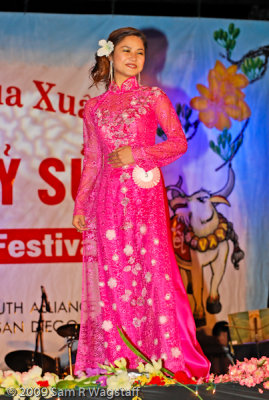 Miss Vietnam of San Diego 2009 Contestant at Vaya Lunar New Year Festival