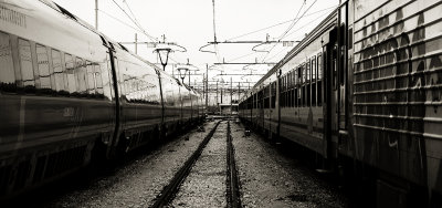 At the railway station