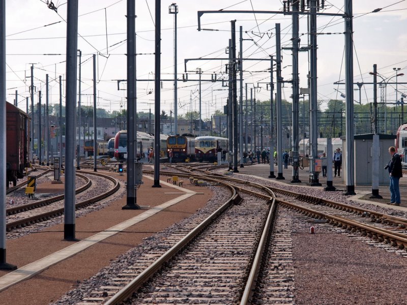 Extended CFL yard in Luxembourg-City