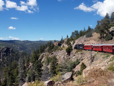 Near MP310 - approaching Toltec Gorge