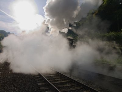 Lots of steam & smoke