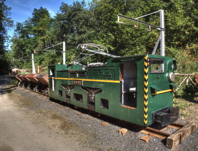 Historic mining train from the HADIR company