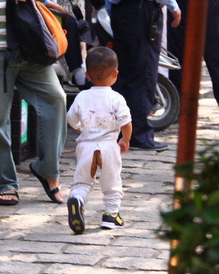 Open air pants for potty training
