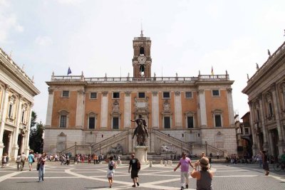 City Hall of Rome and Palazzo Sanatorio on Capitoline Hill