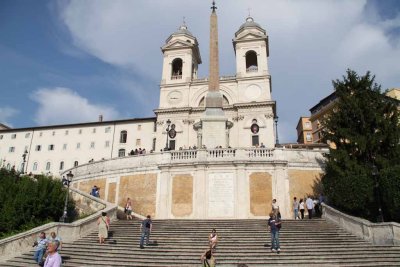 The Spanish Steps with Trinita dei Monti at the Top