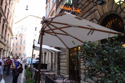 Umbrellas for a Narrow Street