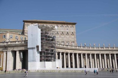 Pope's Residence is on the Top Floor