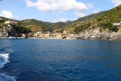 Monterosso Disappears Behind Us