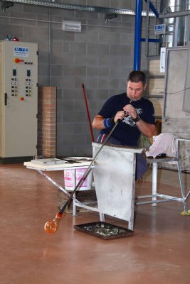 A Master Glass Blower Demonstates His Skills