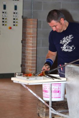 A Master Glass Blower Demonstates His Skills