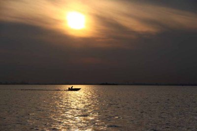 The Sun Sets Over Venice and the Lagoon