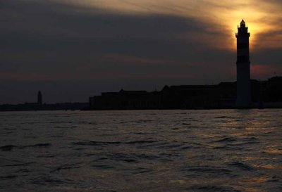 The Sun Sets Over Venice and the Lagoon