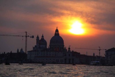 The Sun Sets Over Venice and the Lagoon