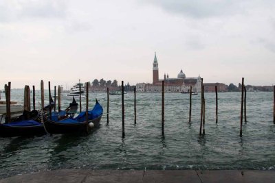 The Grand Canal Bustling With Boat Traffic