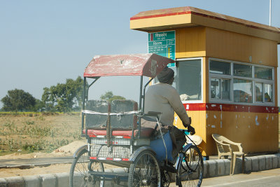 Vehicle at expressway toll booth