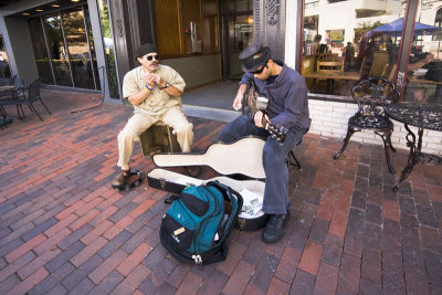 Then it's on to the Market where street musicians play