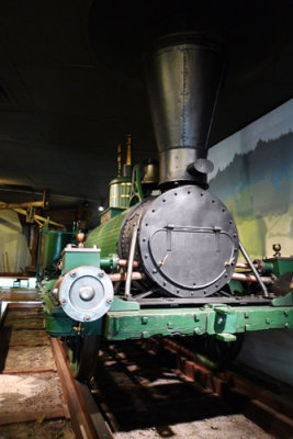 From the lobbies there are....a steam engine and...