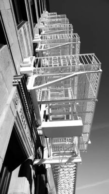 lunch on Exchange Street where i've always admired this fire escape!