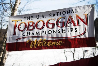 Feb. 6: We head out to Camden for the National toboggan Races...
