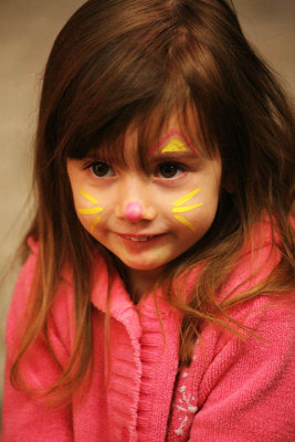 BuyThisImage!Look!It's  a cute cat after face painting!