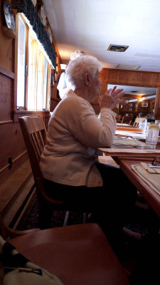 Time to talk while we wait for lunch hungrily.