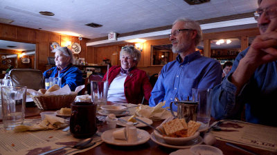 The other side of the table.
