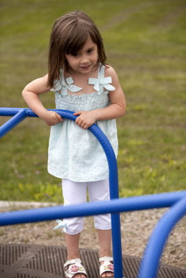 Then at the playground there's time for the merry-go-round,