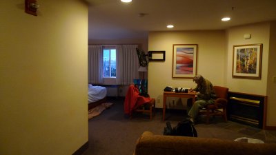 October 1: New hotel room before we leave for the bison Range.