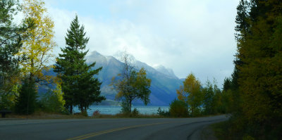 The base of Lake macDonald.