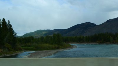 The Flathead River outside Whitefish...on the way to the mountains.