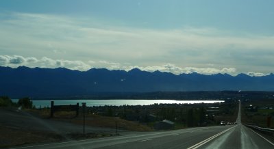 On the way, we pass Flathead Lake....