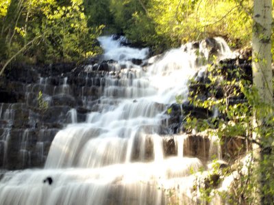 ...the Silver Stairs waterfall outside the park.