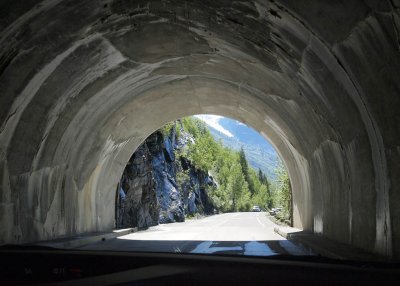 ...from inside the tunnel.