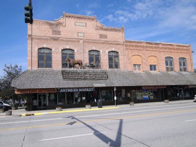 ...a variety of shops populate the downtown.
