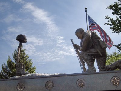 ....one w/ WWII era sculpture.